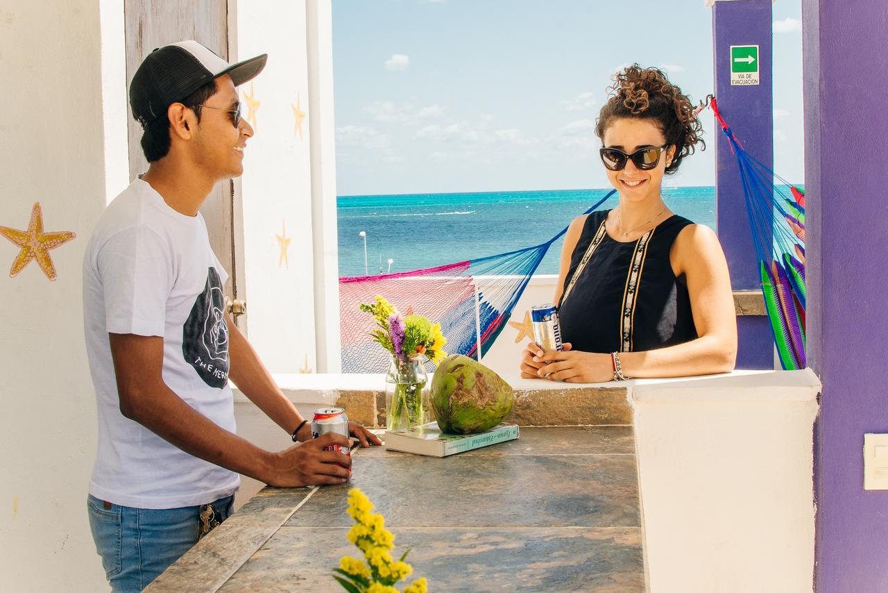The Mermaid Hostel Beach (Adults Only) Cancún Eksteriør bilde