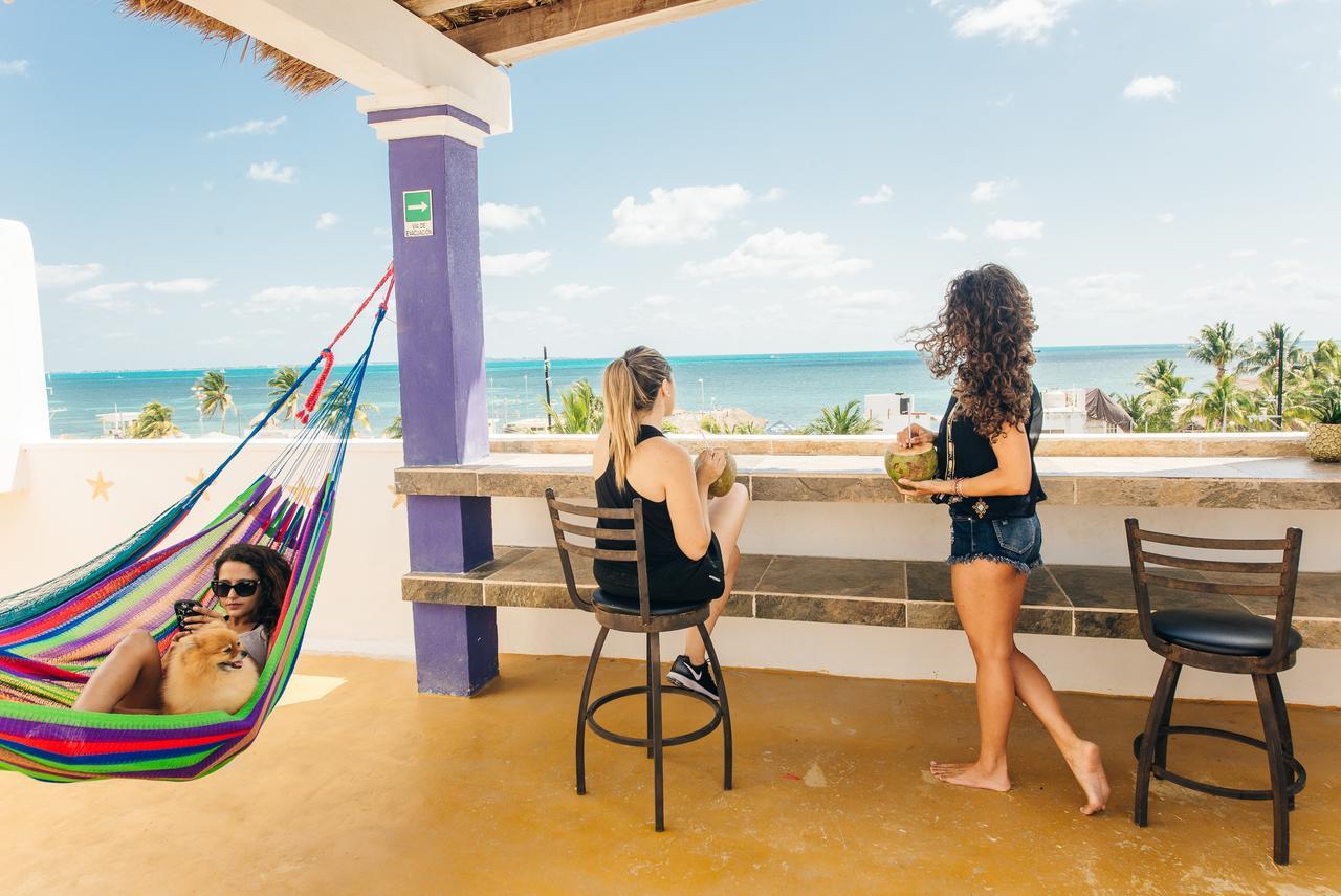 The Mermaid Hostel Beach (Adults Only) Cancún Eksteriør bilde